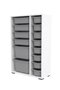 Hanah Home Armario Multiusos Blanco y Gris